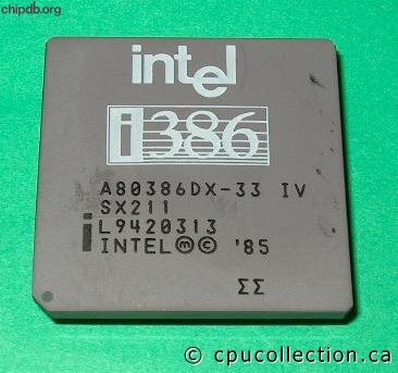Intel A80386DX-33 IV SX211