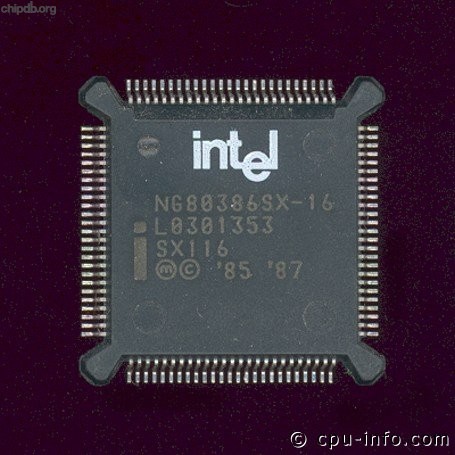 Intel NG80386SX-16 SX116