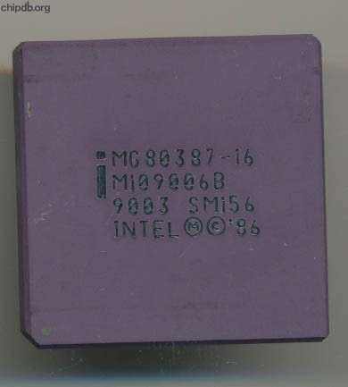 Intel MG80387-16 SM156
