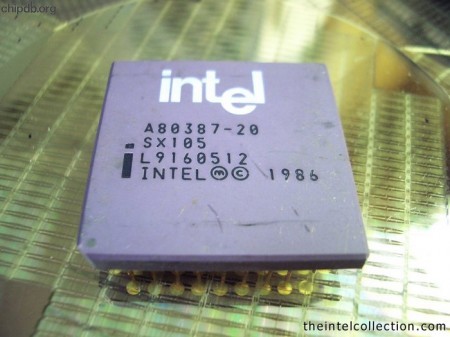 Intel A80387-20 SX105