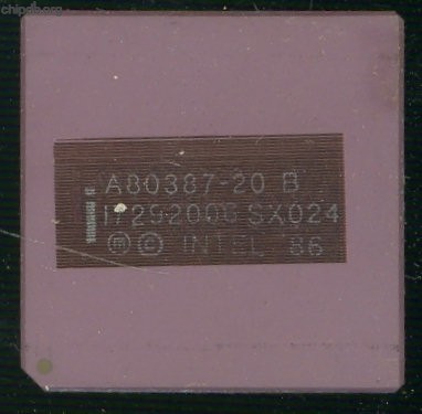Intel A80387-20 B SX024