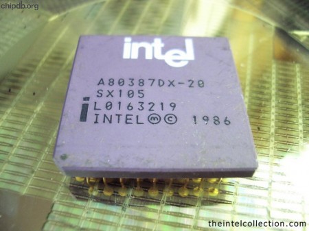 Intel A80387DX-20 SX105
