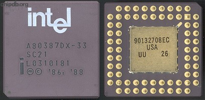 Intel A80387DX-33 SC21