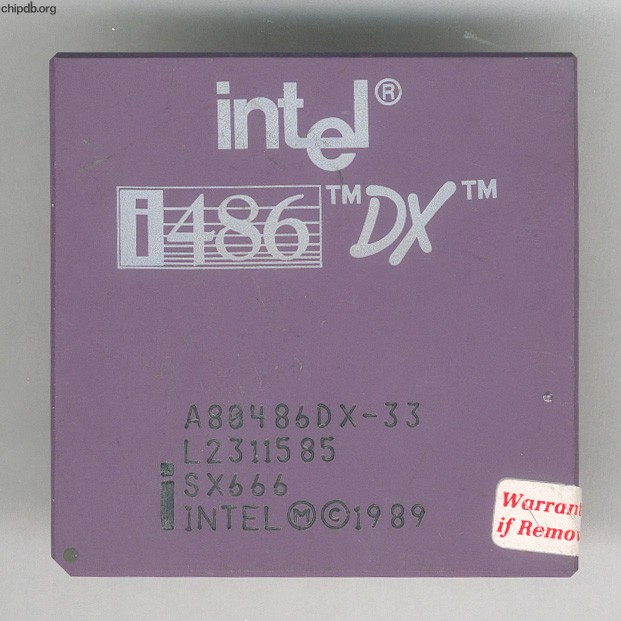 Intel A80486DX-33 SX666