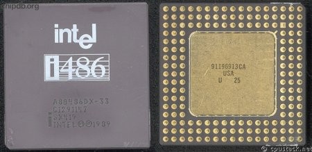 Intel A80486DX-33 SX419 no DX logo