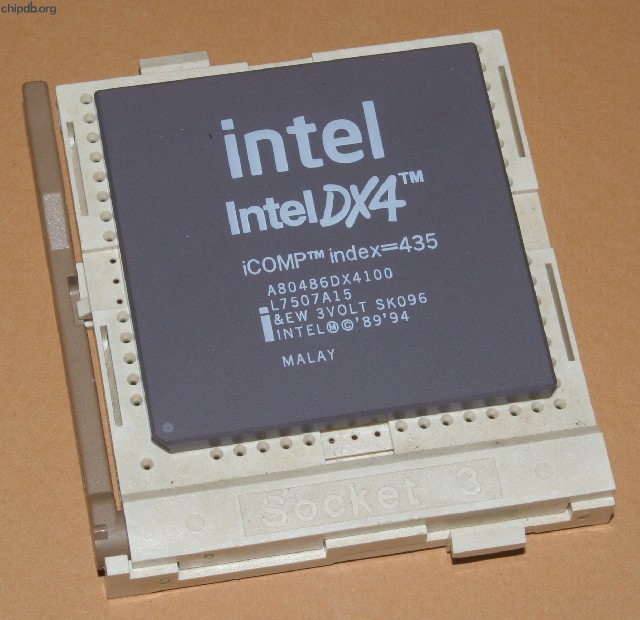 Intel A80486DX4100 SK096 white print new logo
