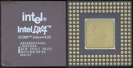 Intel A80486DX4100 SK101 white print