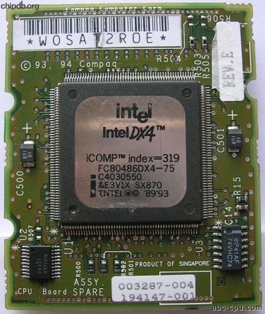 Intel FC80486DX4-75 SX870