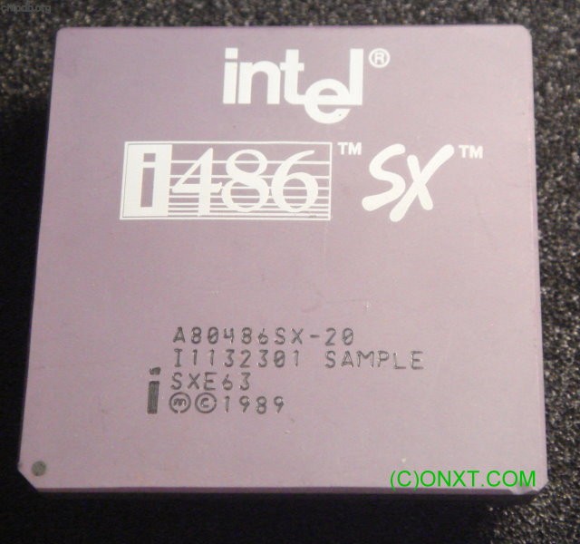 Intel A80486SX-20 SXE63 SAMPLE