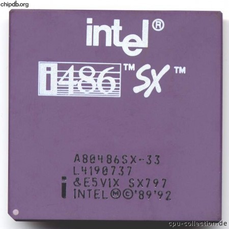 Intel A80486SX-33 SX797