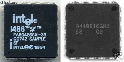 Intel FA08486SX-33 Q0742 ES