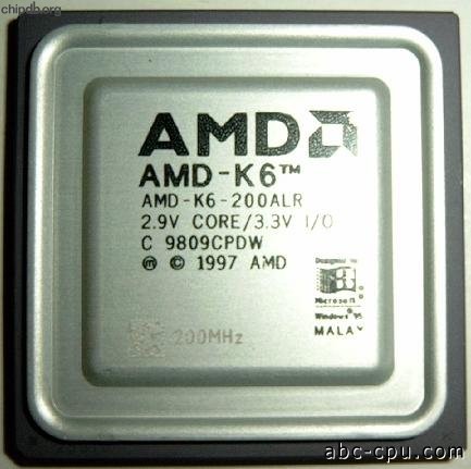AMD AMD-K6-200ALR 200 MHz mark