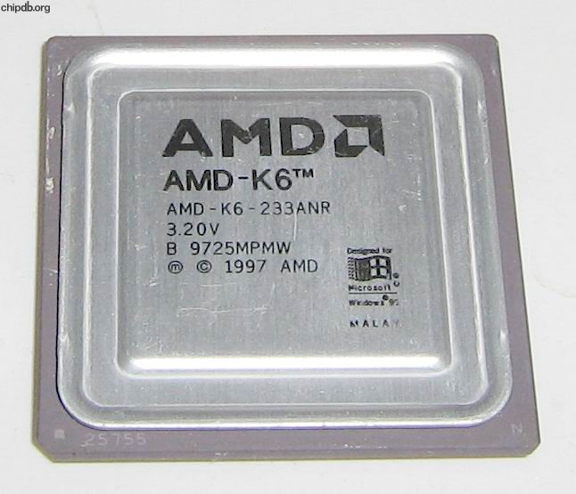 AMD AMD-K6-233ANR rev B 3.20V
