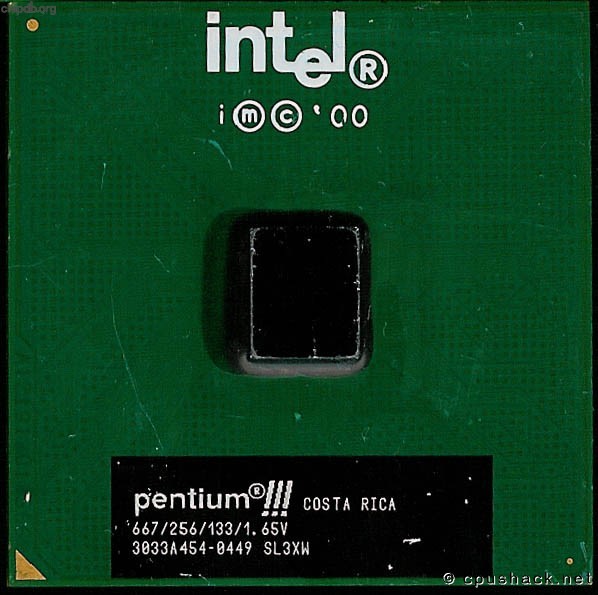 Intel - PIII - 667 MHz - Intel Pentium III 667/256/133/1.65V SL3XW