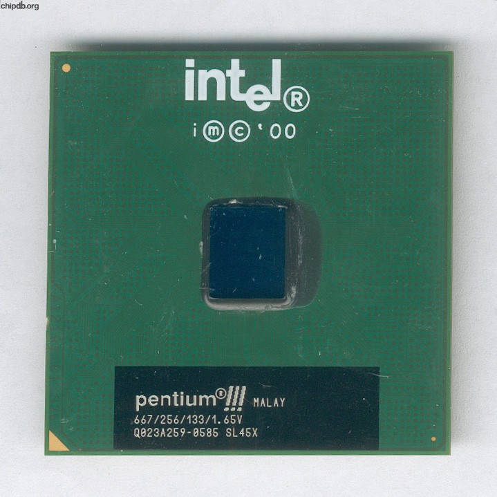 Intel Pentium III 667/256/133/1.65V/SL45X MALAY