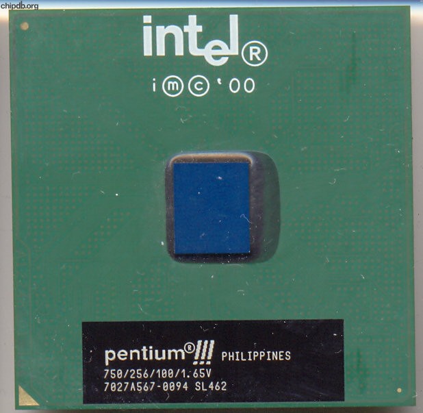 Intel Pentium III 750/256/100/1.65V SL462