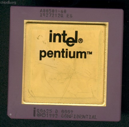 Intel Pentium A80501-60 Q0625 ES