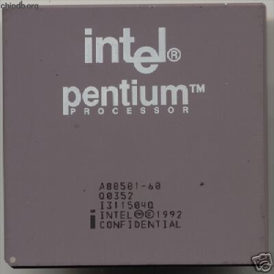 Intel Pentium A80501-60 Q0352