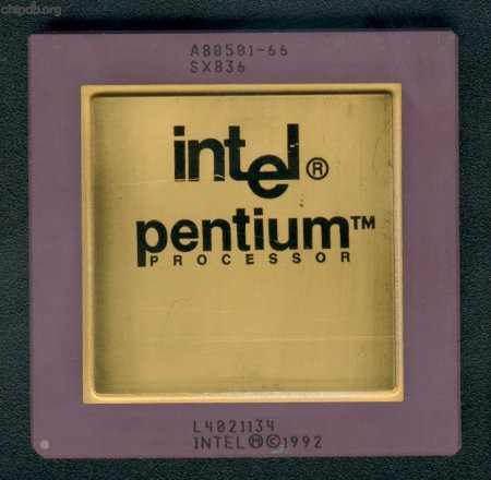 Intel Pentium A80501-66 SX836