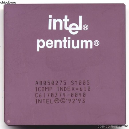 Intel Pentium A8050275 SY005