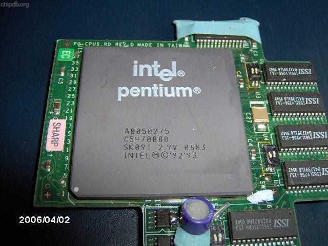 Intel Pentium A8050275 SK091 2.9V