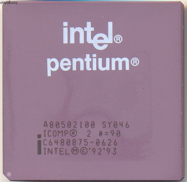 Intel Pentium A80502100 SY046 ICOMP2