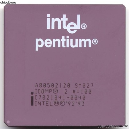 Intel Pentium A80502120 SY027