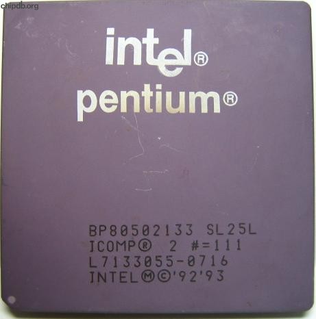 Intel Pentium BP80502133 SL25L