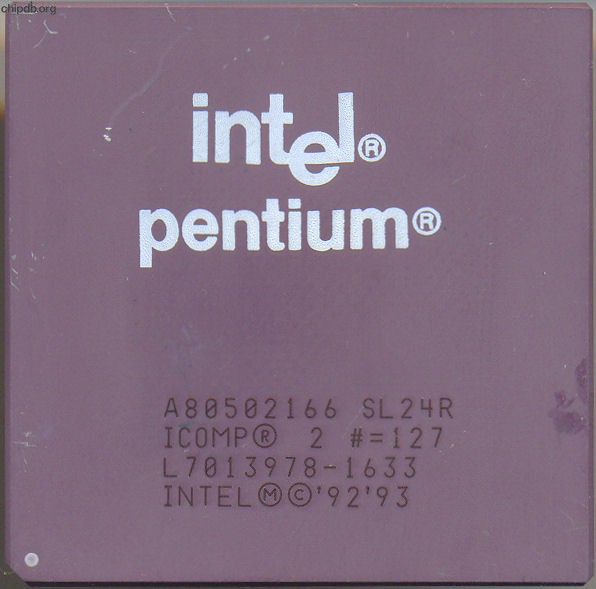 Intel Pentium A80502166 SL24R