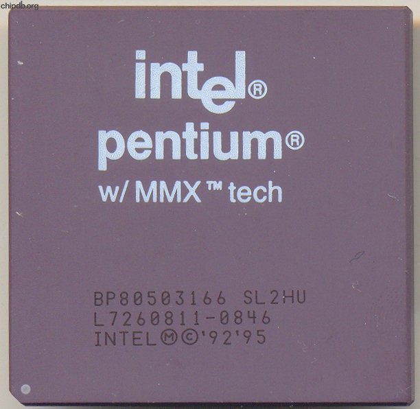 Intel Pentium BP80503166 SL2HU