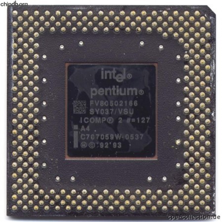 Intel Pentium FV80502166 SY037 ICOMP2
