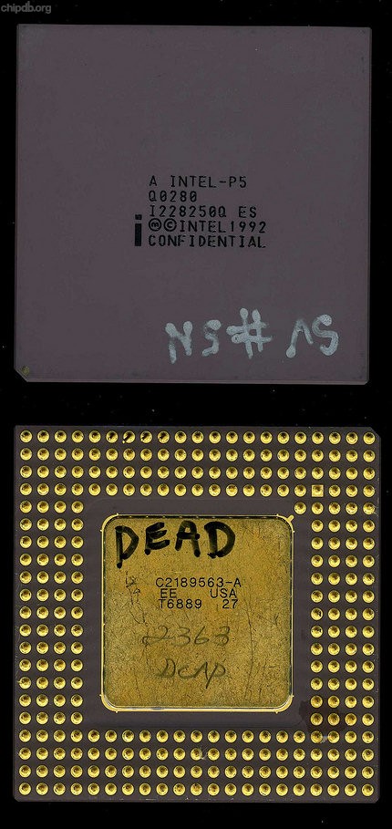 Intel Pentium A Intel-P5 Q0280