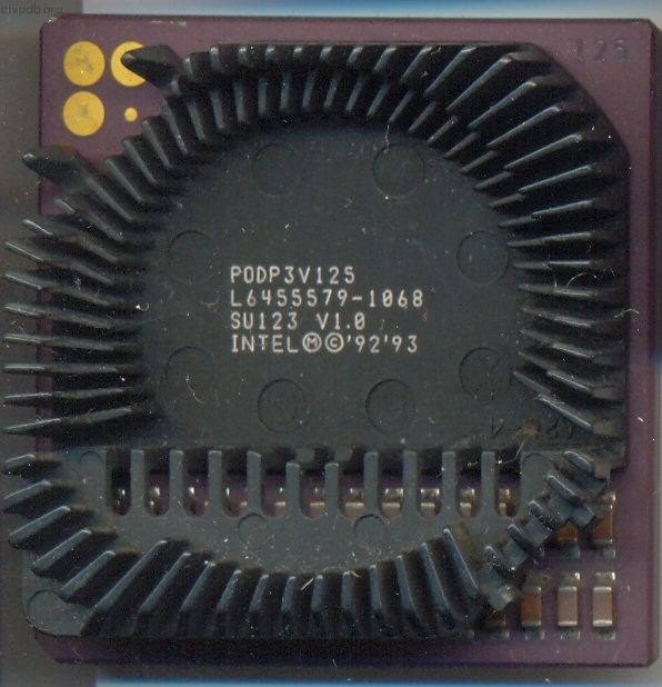 Intel Pentium Overdrive PODP3V125 SU123 V1.0