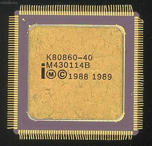 Intel i860 K80860-40 no logo