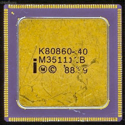 Intel i860 K80860-40 no logo diff print