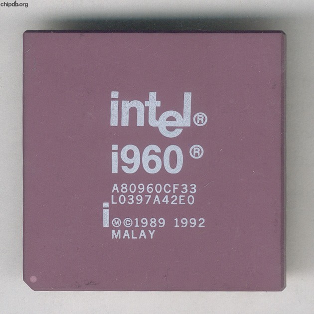 Intel i960 A80960CF33 white print