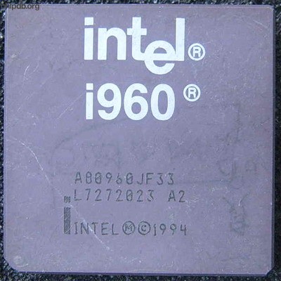 Intel i960 A80960JF33 engraved