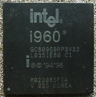 Intel i960 GC80960RP3V33 KOREA diff print