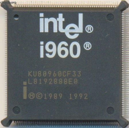 Intel i960 KU80960CF33 black print
