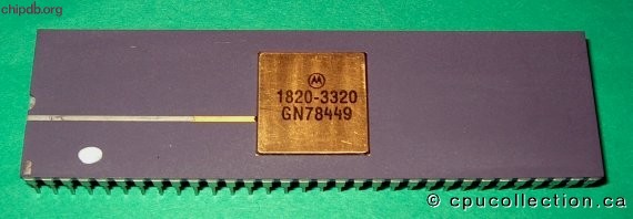 Motorola MC68000L10 HP part number 1820-3320