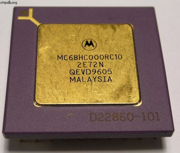Motorola MC68HC000RC10 four rows