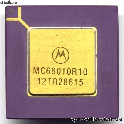 Motorola MC68010R10 no text on side