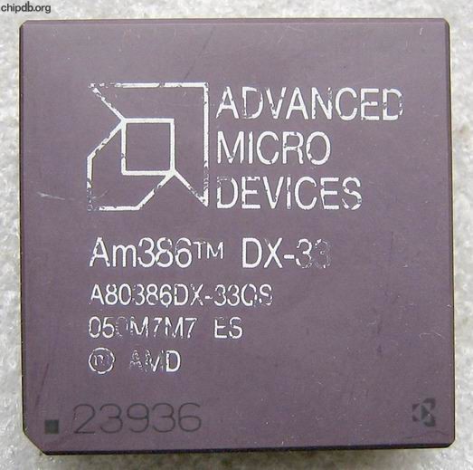 AMD A80386DX-33QS ES