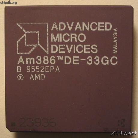 AMD Am386 DE-33GC diff print 2