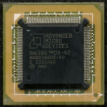 AMD NG80386DX-40 no windows logo engraved