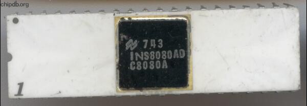 National Semiconductor INS8080AD C8080A white black cap