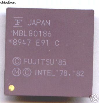 Fujitsu MBL80186 PGA INTEL 78 82