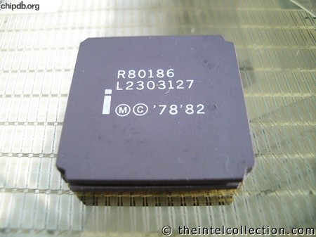 Intel R80186 white print