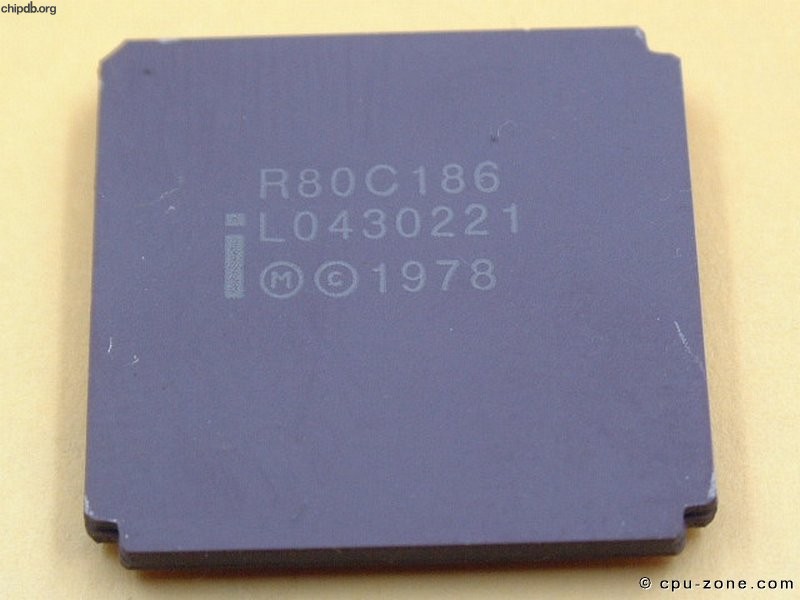 Intel R80C186 1978