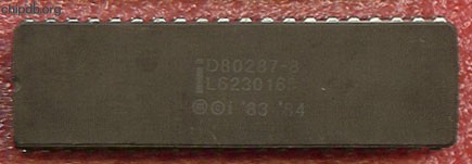 Intel D80287-8 INTEL 83 84 diff font